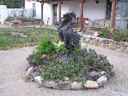 The courtyard at the Casa De Gailvan